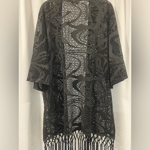 Blue Island Woven Sheer Coverup. *Excellent Condition*. Size M - Picture 5 of 6